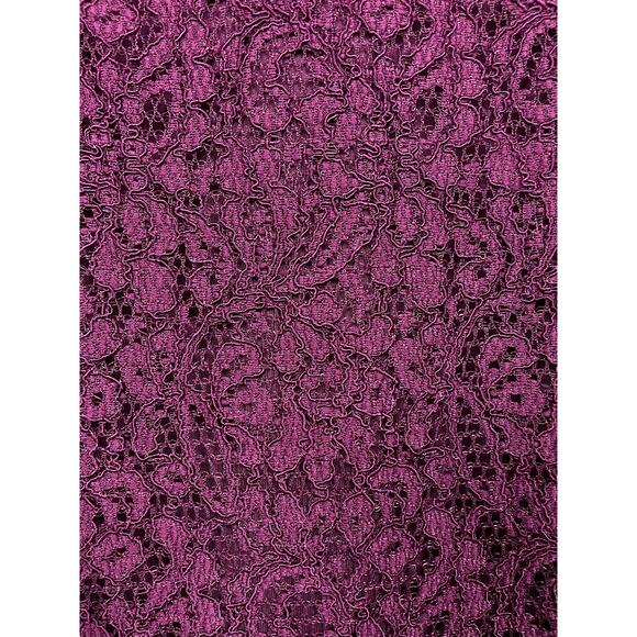 Adrianna Papell Lace Maxi Dress Purple 14 Petite Shortened Wedding Guest Formal - Picture 2 of 13